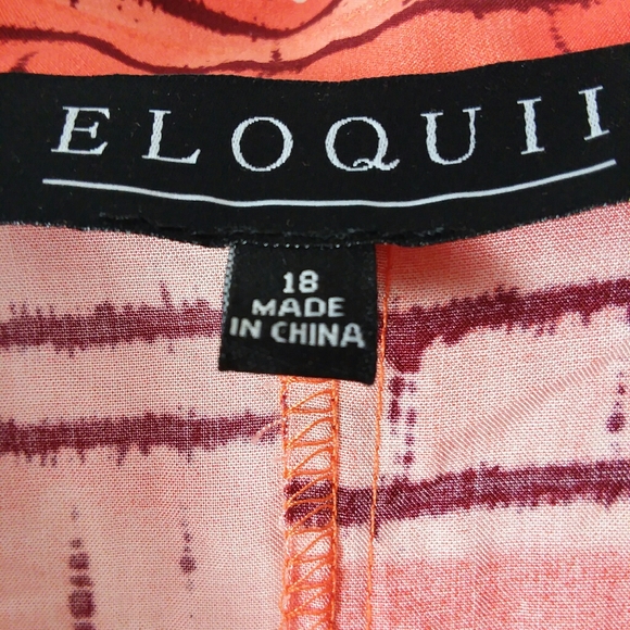 Eloquii Tie Front Maxi Dress - Picture 3 of 8